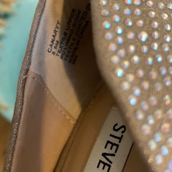 STEVE MADDEN BEDAZZLED JEWELED STILETTO HEELS size 8.5 - Picture 6 of 7